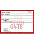 License Key - storage extension up to 4, 8, 16, 32, 64 TB