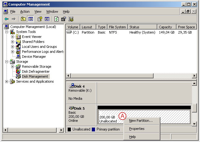 Connect to a DSS V6 iSCSI Target volume from a MS Windows - Initialize the disk from iSCSI target - pic 15
