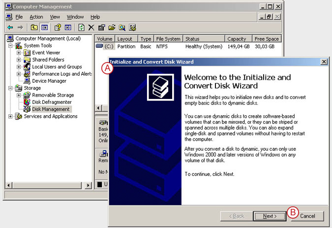 Connect to a DSS V6 iSCSI Target volume from a MS Windows - Initialize the disk from iSCSI target - pic 14