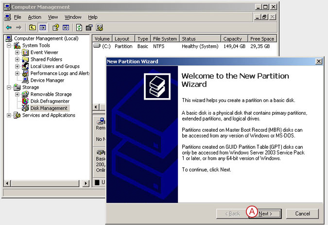 Connect to a DSS V6 iSCSI Target volume from a MS Windows - Initialize the disk from iSCSI target - pic 16
