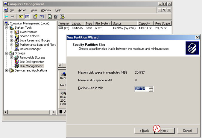 Connect to a DSS V6 iSCSI Target volume from a MS Windows - Initialize the disk from iSCSI target - pic 18