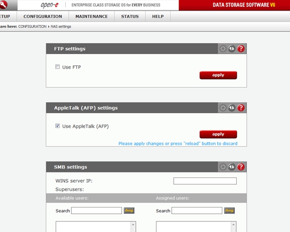 Apple's Time Machine® and Open-E DSS V6 – short manual and one tip