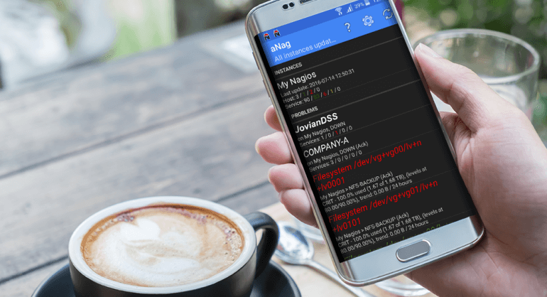 aNag Nagios client for Android devices