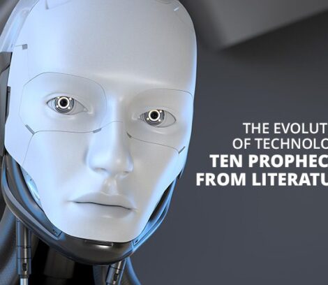 robot with human face staring at you