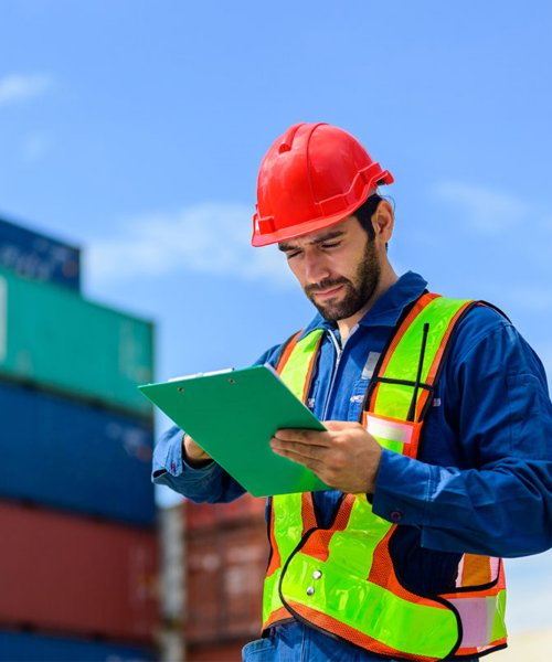 Employee responsible for logistic processes