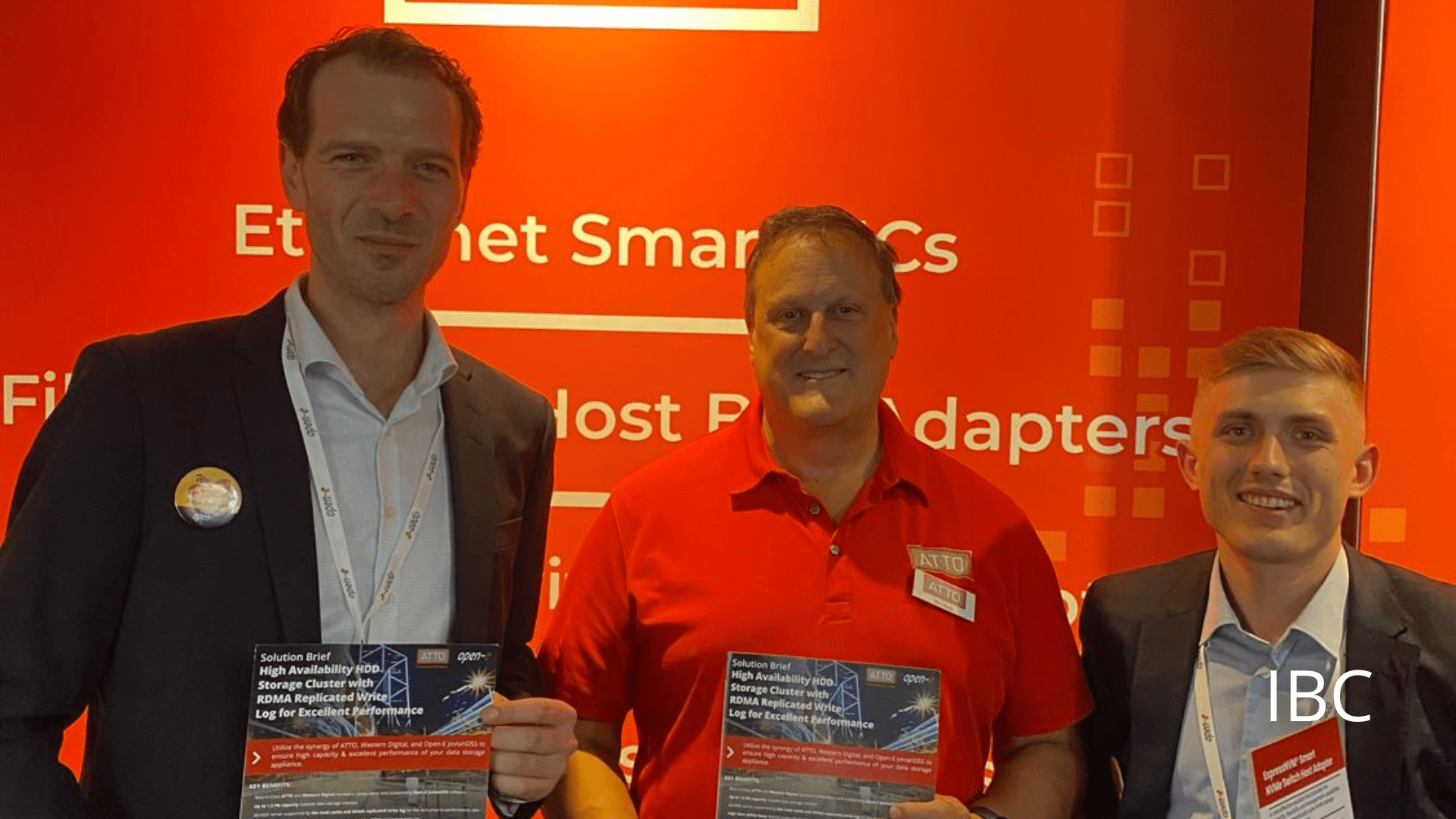 IBC - International Broadcasting Convention 2023 - Atto and Open-E Team