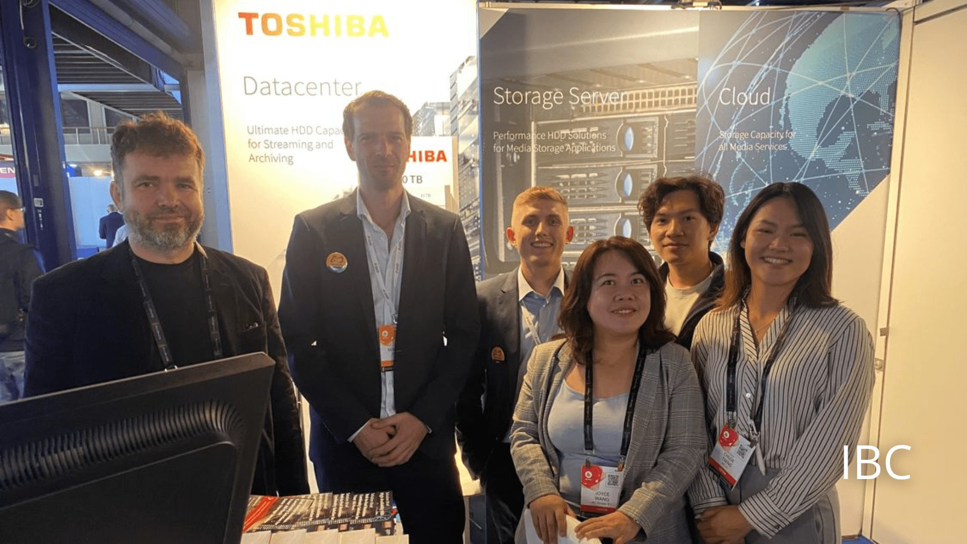 IBC - International Broadcasting Convention 2023 - Toshiba and Open-E Team