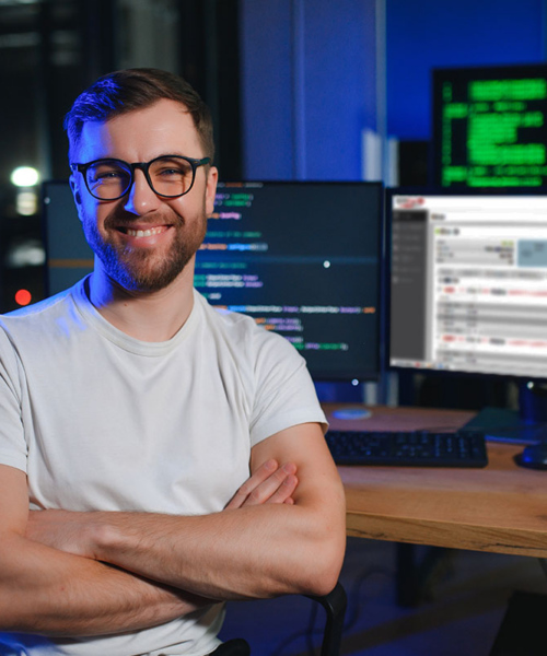Happy Data Storage Administrator using Open-E JovianDSS for his Data Storage System