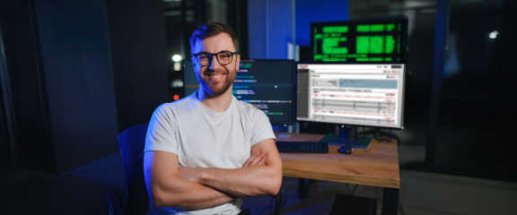 Happy Data Storage Administrator using Open-E JovianDSS for his Data Storage System