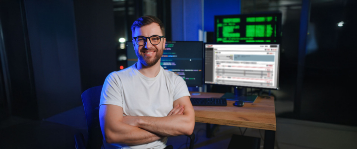 Happy Data Storage Administrator using Open-E JovianDSS for his Data Storage System