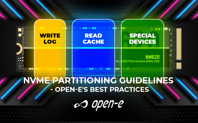 NVMe Partitions for Write Log, Read Cache, Secial Devices with article title underneath