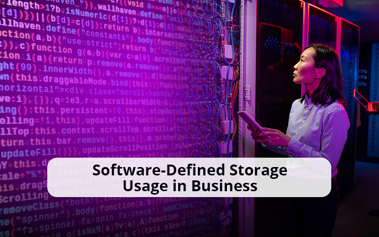 data storage administrator using software-defined storage