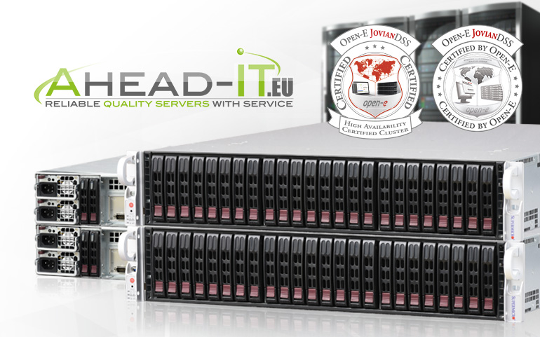 Open-E JovianDSS Certified Hardware Ahead IT