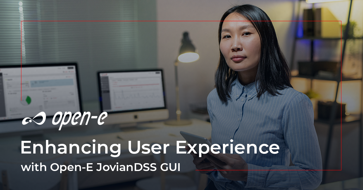 Enhance Data Management | Open-E JovianDSS GUI