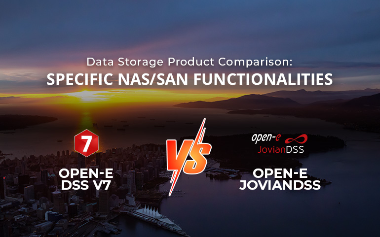 The sunset resembling the end of life for Open-E DSS V7 Data Storage Software