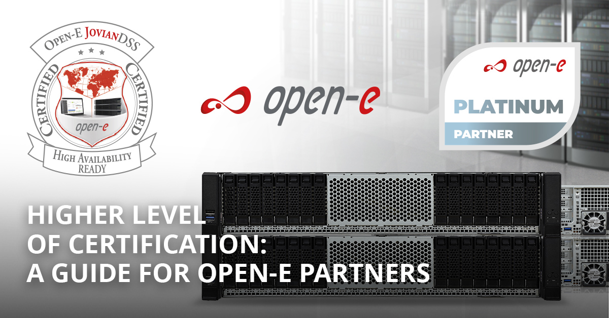 Higher Level of Certification: A Guide for Open-E Partners