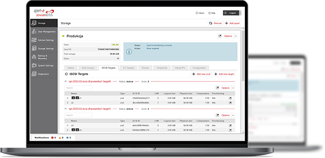 Open-E Data Storage Calculator page
