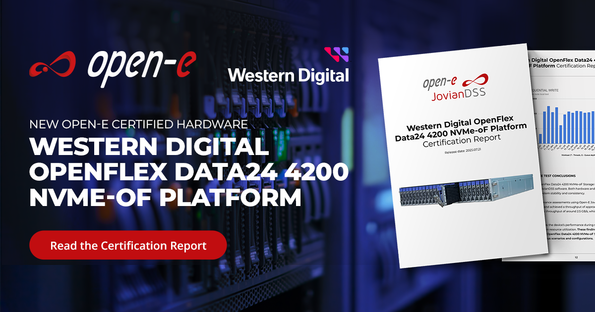 Openflex Open-E & Western Digital | OpenFlex Data24 NVMe-oF Platform
