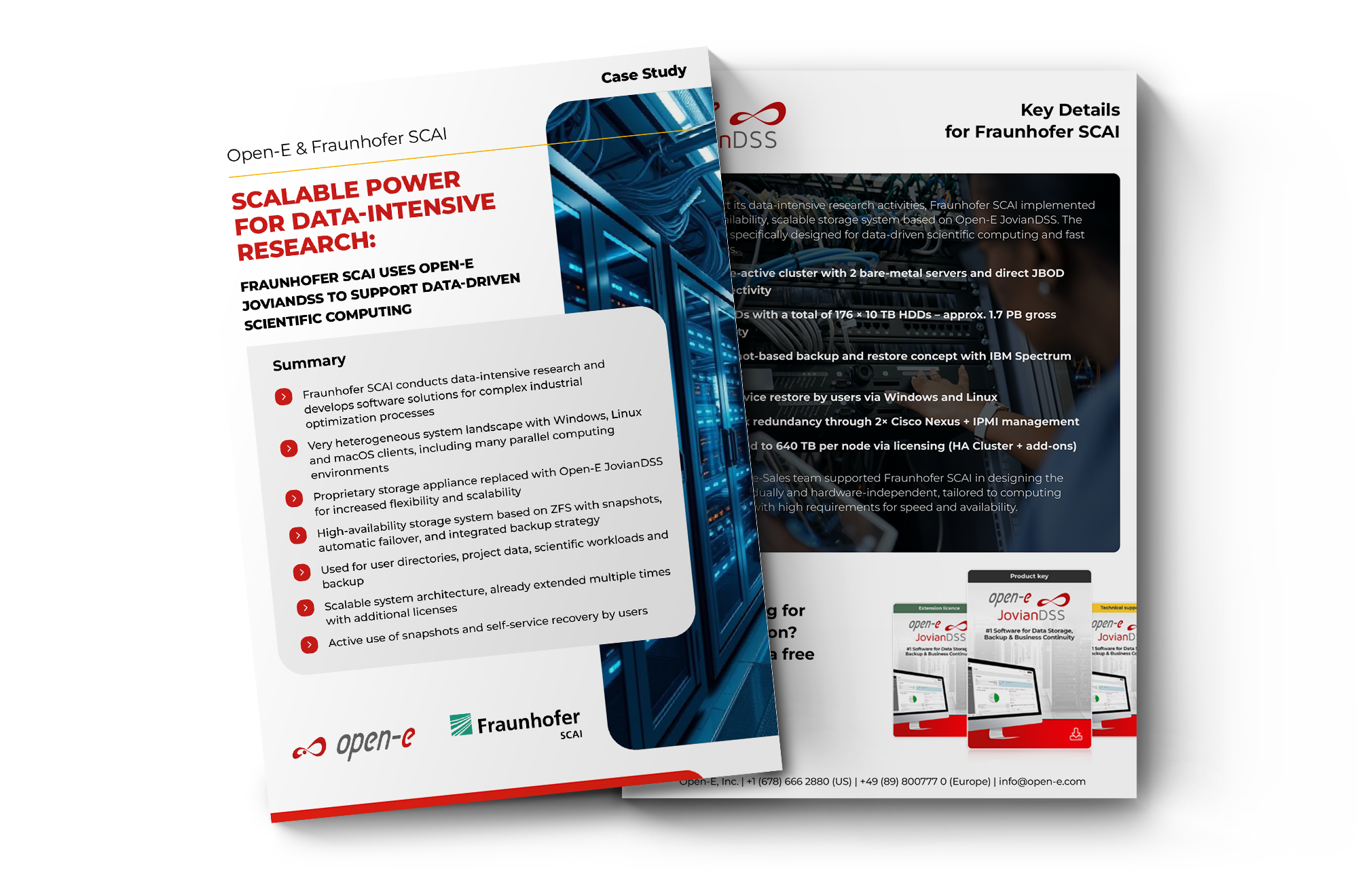 Scalable Power for Data-Intensive Research: Fraunhofer SCAI Relies on Open-E JovianDSS