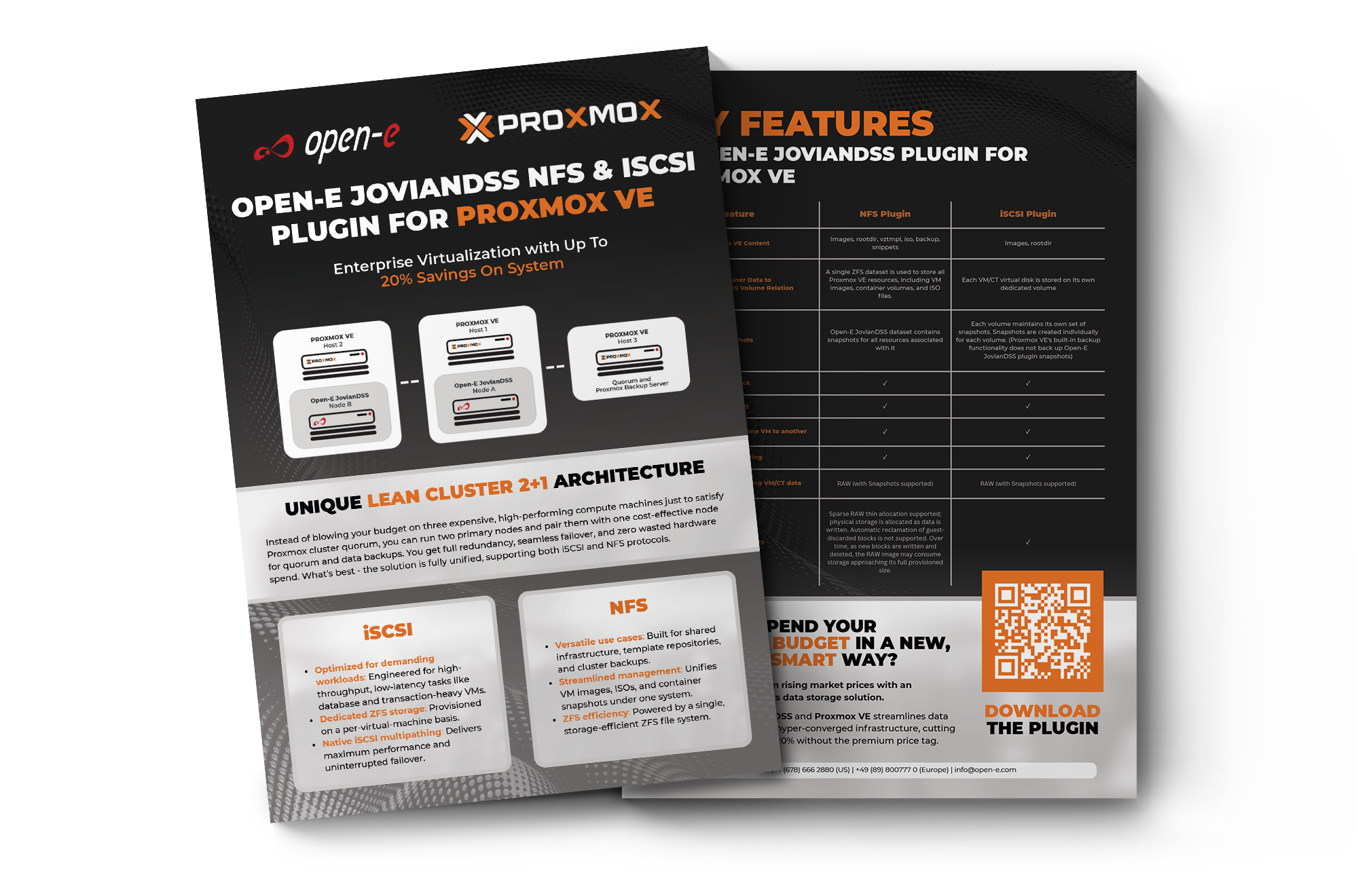 Open-E JovianDSS Plugin for Proxmox VE | Unified iSCSI & NFS Solution