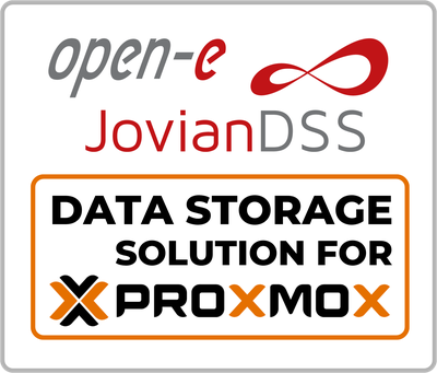 Open-E JovianDSS Data Storage Solution for Proxmox VE Badge