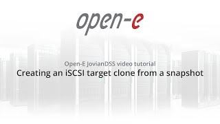 Creating an iSCSI target clone from a snapshot