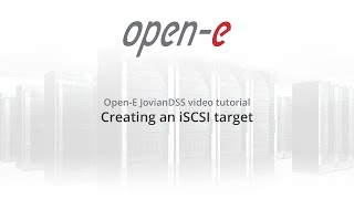 Creating an iSCSI target