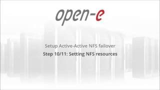 Setting up NFS resources