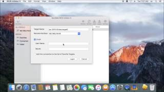 Connecting to an iSCSI target using Apple OS X