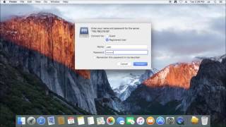 Connecting to a NAS share using Apple OS X