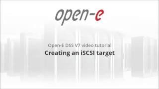 Creating an iSCSI target