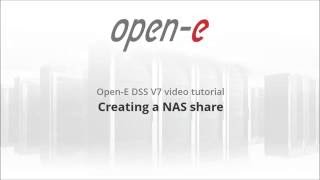 Creating a NAS share