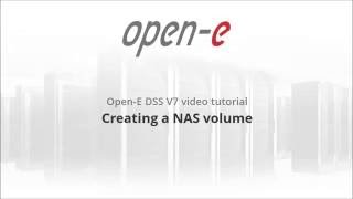Creating a NAS volume
