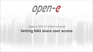 Setting NAS share user access