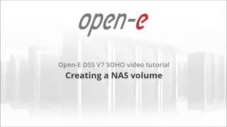 Creating a NAS volume