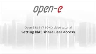 Setting NAS share user access