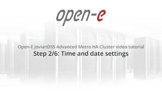 Setting up Open-E JovianDSS Advanced Metro HA Cluster - step 2/6: Time and date settings
