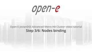 Setting up Open-E JovianDSS Advanced Metro HA Cluster - step 3/6: Nodes binding