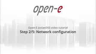 Setting up Open-E JovianDSS Standard HA Cluster - step 2/5: Network configuration