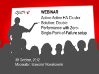 Active-Active HA Cluster Solution: Double Performance with Zero-Single-Point-of–Failure setup