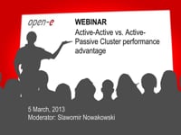 Active-Active vs. Active-Passive Cluster performance advantage