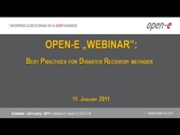 Best Practices for Disaster Recovery methods