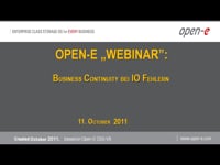 Business Continuity bei IO Fehlern
