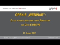 Cloud Storage made simple with Simpaticorp and Open-E DSS V6