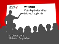 Data Replication with a Microsoft application