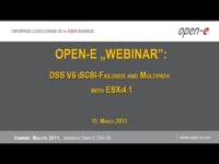 DSS V6 iSCSI-Failover and Multipath with ESXi4.1