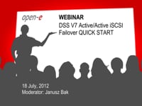 Open-E DSS V7 Active/Active iSCSI Failover QUICK START