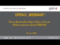 Duplex Server (Zero Single Point of Failure HA Solution with Open-E DSS V6)