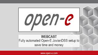Fully automated Open-E JovianDSS setup to save time and money