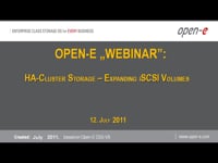 HA-Cluster Storage - Expanding iSCSI Volumes